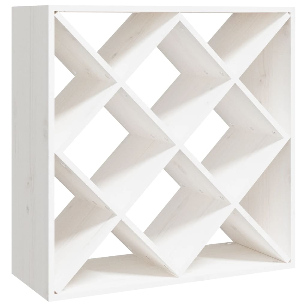 vidaXL Dulap de vinuri, alb, 62x25x62 cm, lemn masiv de pin vidaXL Dulap de vinuri, alb, 62x25x62 cm, lemn masiv de pin