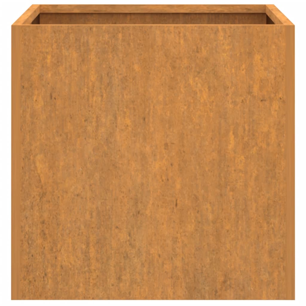 vidaXL Jardinieră, 32x30x29 cm, oțel corten vidaXL Jardinieră, 32x30x29 cm, oțel corten