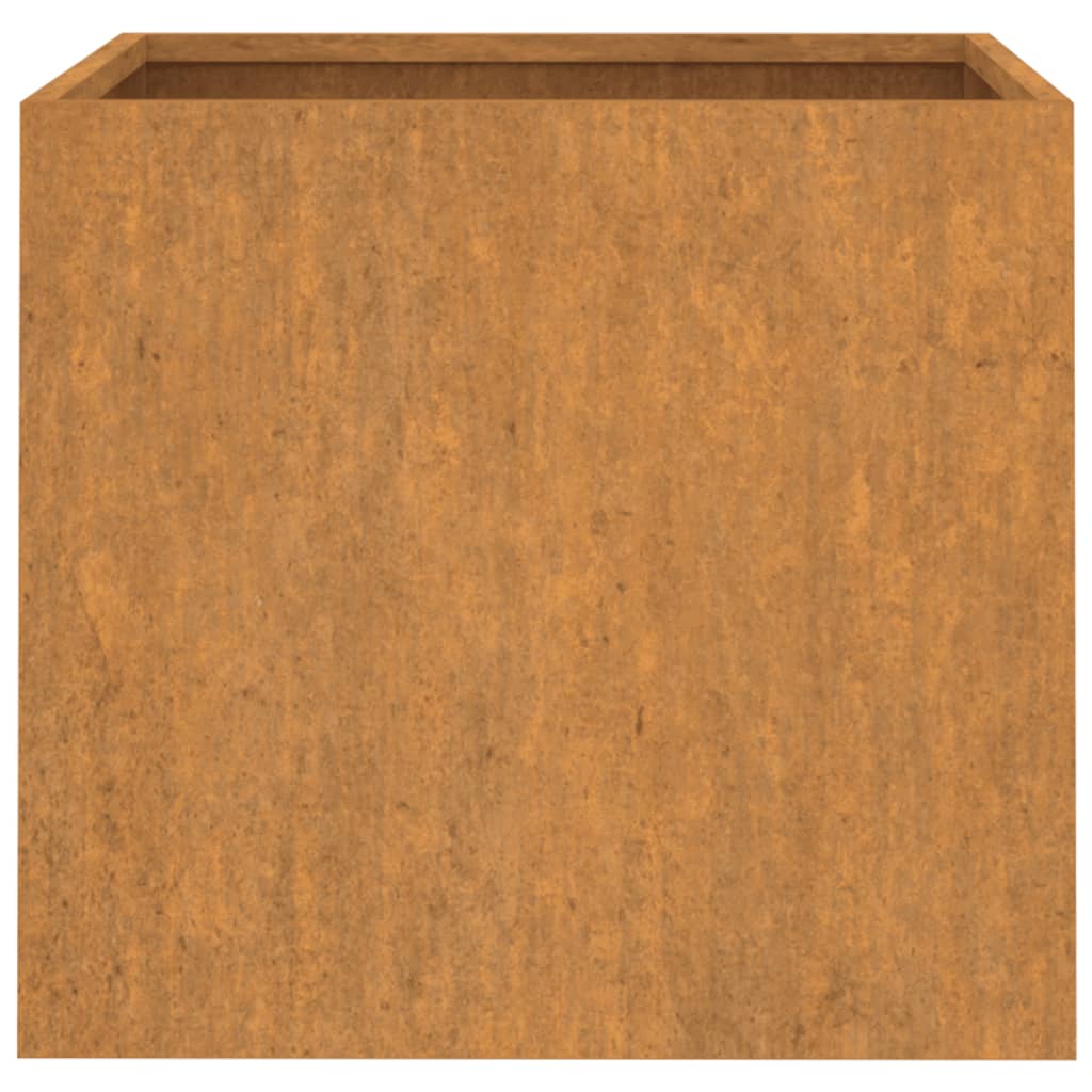 vidaXL Jardinieră, 49x47x46 cm, oțel corten vidaXL Jardinieră, 49x47x46 cm, oțel corten