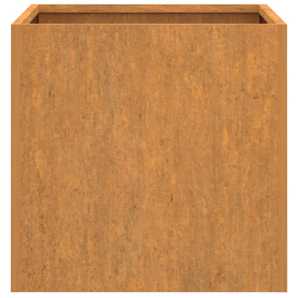 vidaXL Jardinieră, 49x47x46 cm, oțel corten vidaXL Jardinieră, 49x47x46 cm, oțel corten