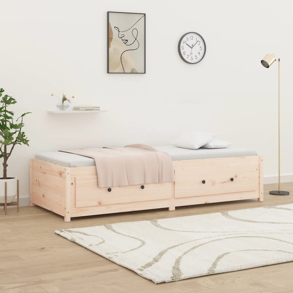 vidaXL Pat de zi Single, 90x190 cm, lemn masiv de pin vidaXL Pat de zi Single, 90x190 cm, lemn masiv de pin