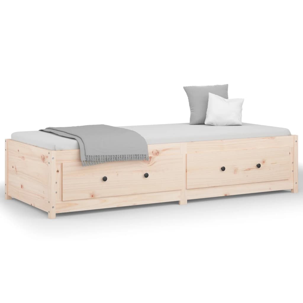 vidaXL Pat de zi Small Single, 75x190 cm, lemn masiv pin vidaXL Pat de zi Small Single, 75x190 cm, lemn masiv pin