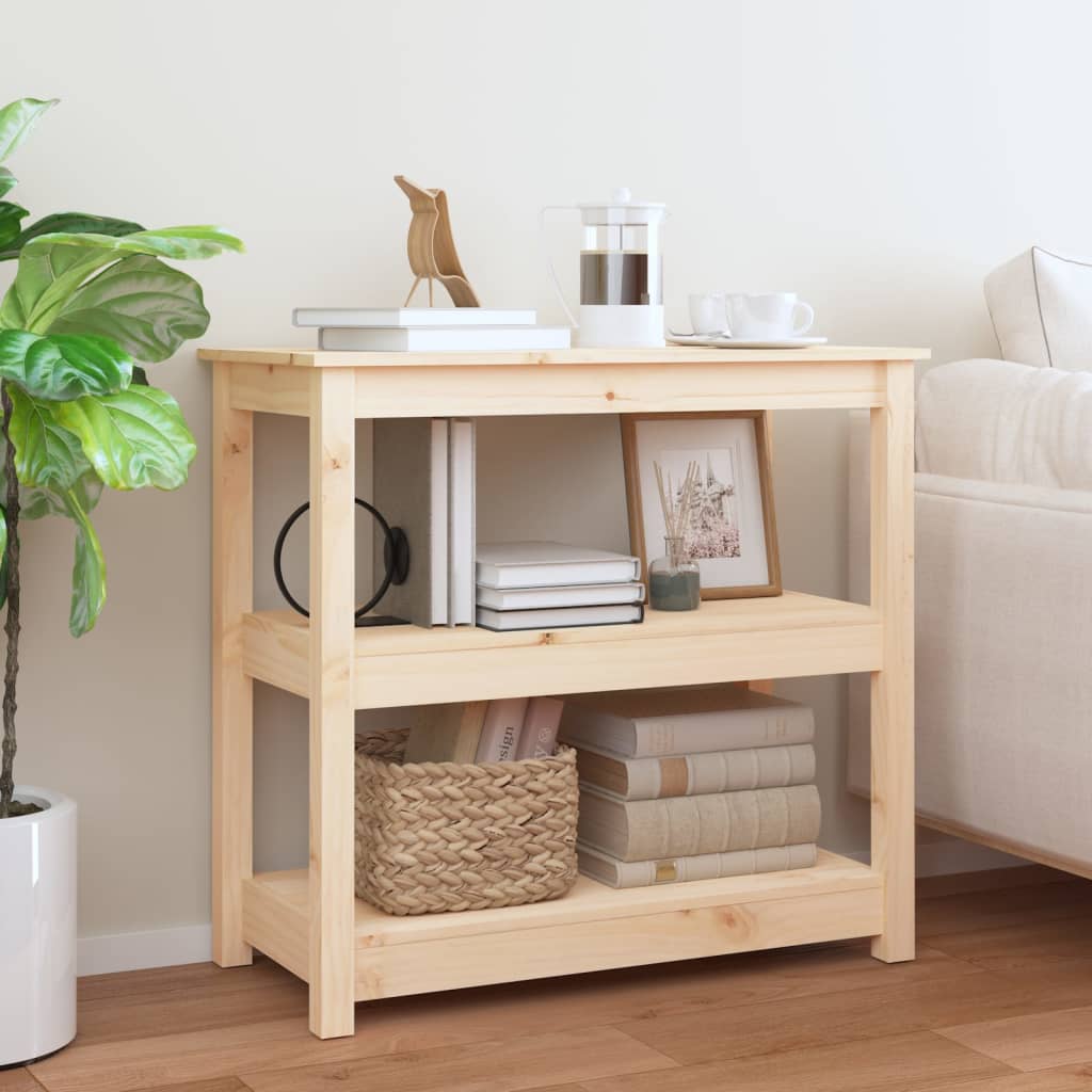 vidaXL Masă consolă, 80x40x74 cm, lemn masiv de pin vidaXL Masă consolă, 80x40x74 cm, lemn masiv de pin