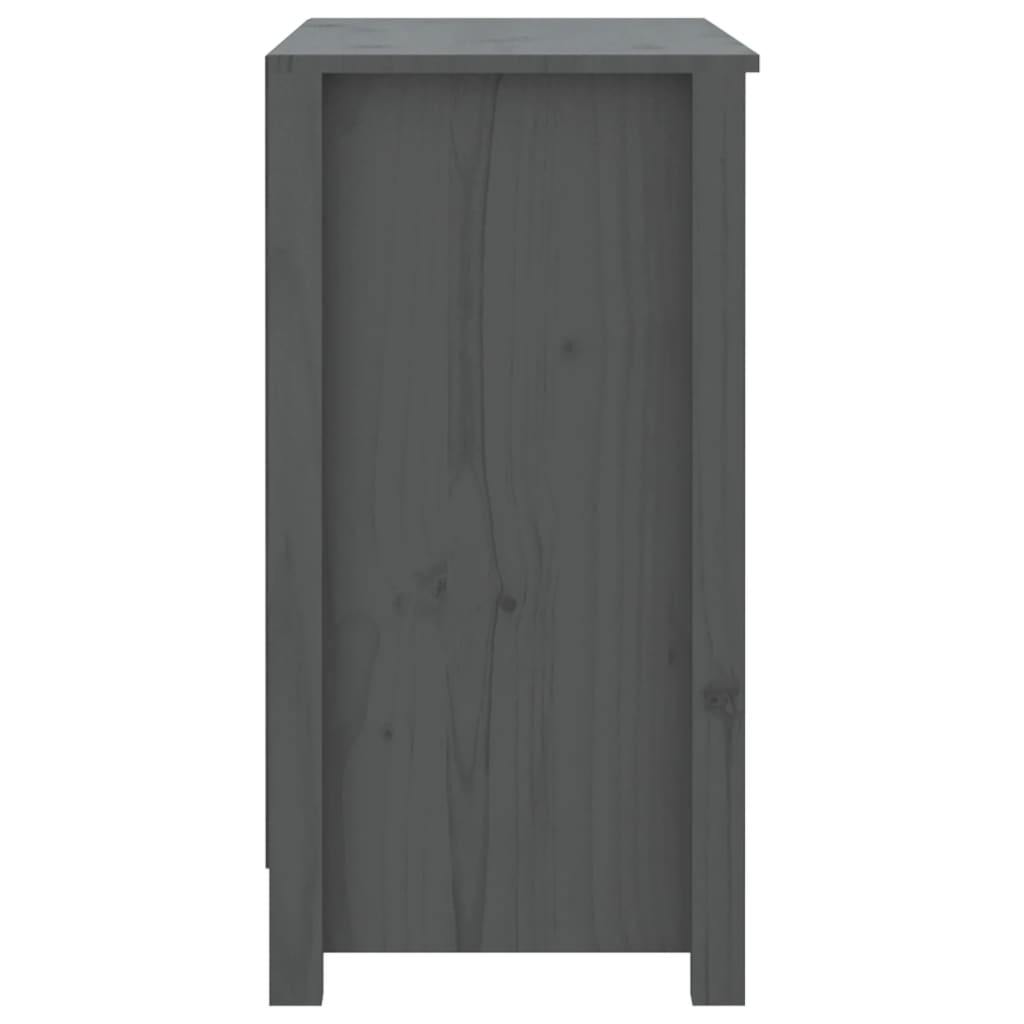 vidaXL Bibliotecă, gri, 80x35x68 cm, lemn masiv de pin vidaXL Bibliotecă, gri, 80x35x68 cm, lemn masiv de pin