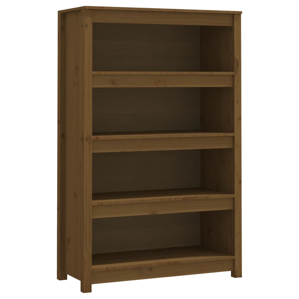 vidaXL Bibliotecă, maro miere, 80x35x126 cm, lemn masiv de pin vidaXL Bibliotecă, maro miere, 80x35x126 cm, lemn masiv de pin