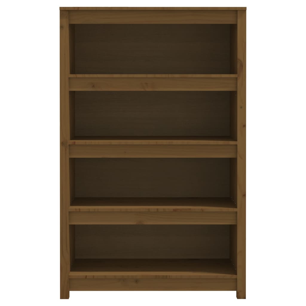 vidaXL Bibliotecă, maro miere, 80x35x126 cm, lemn masiv de pin vidaXL Bibliotecă, maro miere, 80x35x126 cm, lemn masiv de pin
