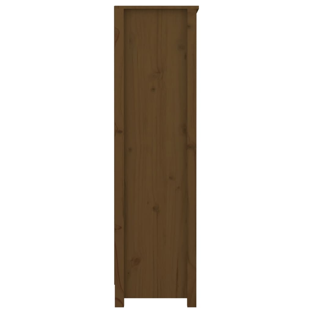 vidaXL Bibliotecă, maro miere, 80x35x126 cm, lemn masiv de pin vidaXL Bibliotecă, maro miere, 80x35x126 cm, lemn masiv de pin