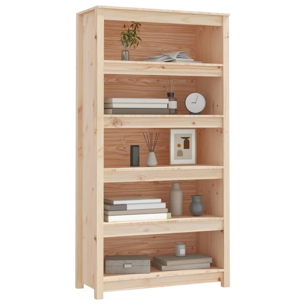 vidaXL Bibliotecă, 80x35x154 cm, lemn masiv de pin vidaXL Bibliotecă, 80x35x154 cm, lemn masiv de pin