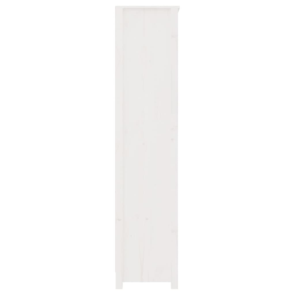 vidaXL Bibliotecă, alb, 80x35x154 cm, lemn masiv de pin vidaXL Bibliotecă, alb, 80x35x154 cm, lemn masiv de pin