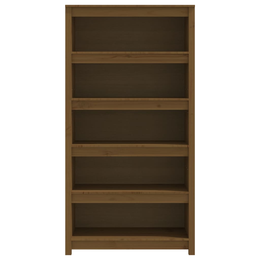 vidaXL Bibliotecă, maro miere, 80x35x154 cm, lemn masiv de pin vidaXL Bibliotecă, maro miere, 80x35x154 cm, lemn masiv de pin