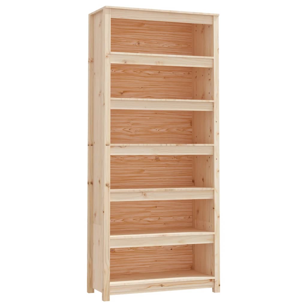 vidaXL Bibliotecă, 80x35x183 cm, lemn masiv de pin vidaXL Bibliotecă, 80x35x183 cm, lemn masiv de pin