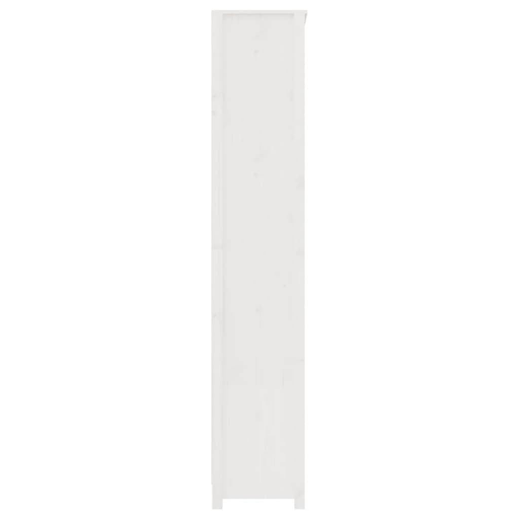 vidaXL Bibliotecă, alb, 80x35x183 cm, lemn masiv de pin vidaXL Bibliotecă, alb, 80x35x183 cm, lemn masiv de pin