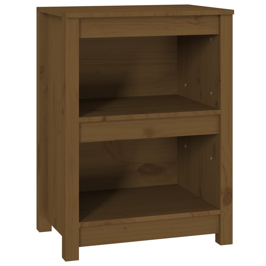 vidaXL Bibliotecă, maro miere, 50x35x68 cm, lemn masiv de pin