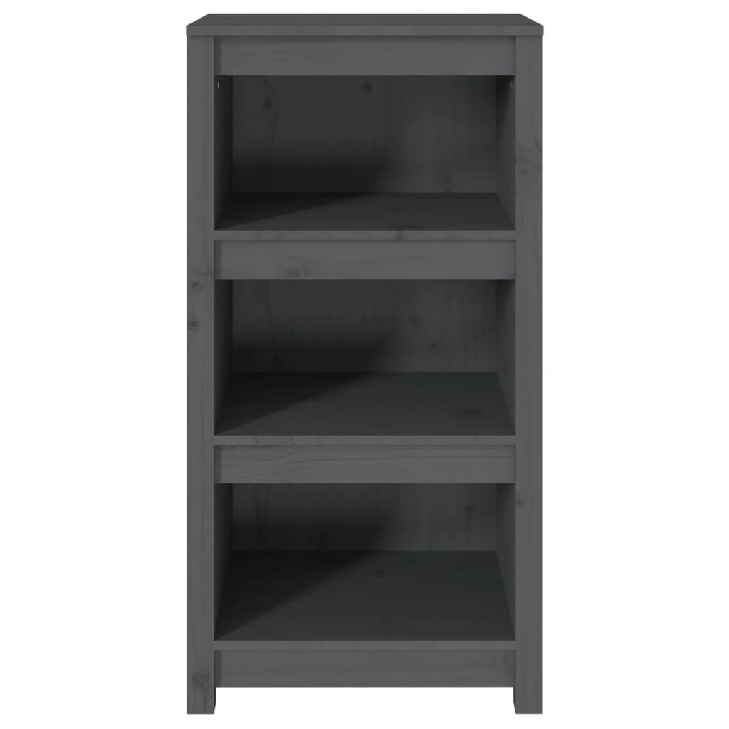 vidaXL Bibliotecă, gri, 50x35x97 cm, lemn masiv de pin vidaXL Bibliotecă, gri, 50x35x97 cm, lemn masiv de pin
