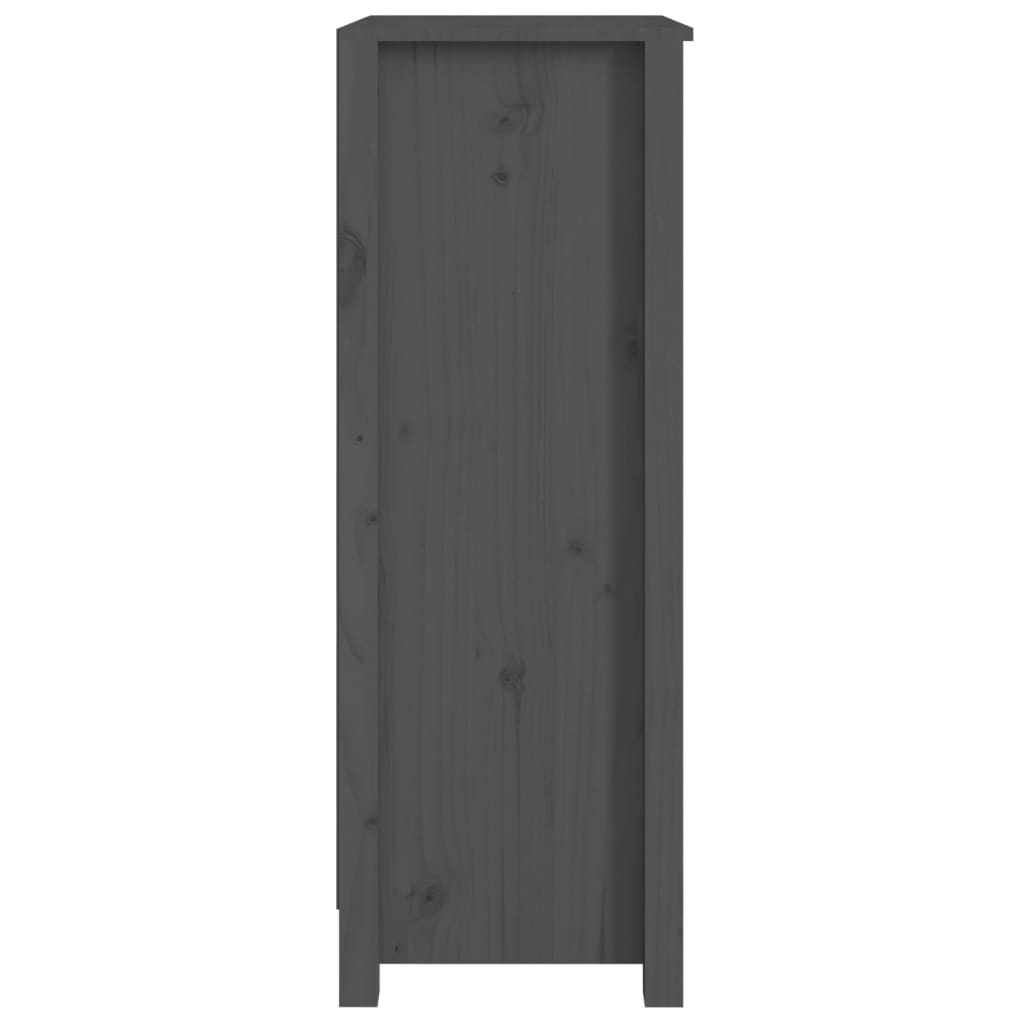 vidaXL Bibliotecă, gri, 50x35x97 cm, lemn masiv de pin vidaXL Bibliotecă, gri, 50x35x97 cm, lemn masiv de pin
