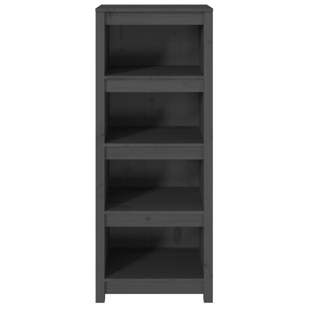 vidaXL Bibliotecă, gri, 50x35x125,5 cm, lemn masiv de pin vidaXL Bibliotecă, gri, 50x35x125,5 cm, lemn masiv de pin