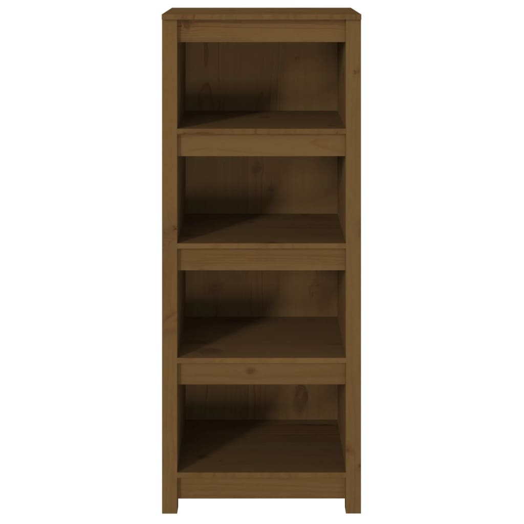 vidaXL Bibliotecă, maro miere, 50x35x125,5 cm, lemn masiv de pin