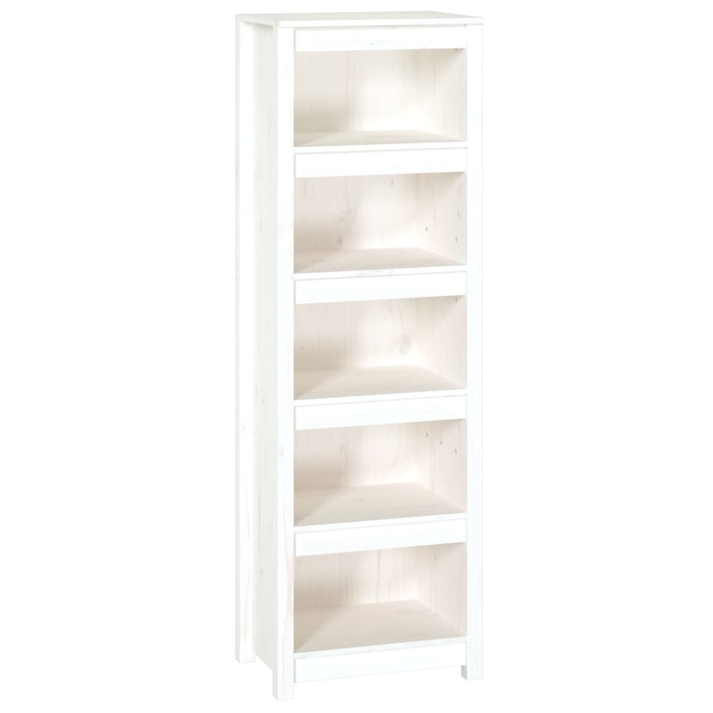 vidaXL Bibliotecă, alb, 50x35x154 cm, lemn masiv de pin vidaXL Bibliotecă, alb, 50x35x154 cm, lemn masiv de pin
