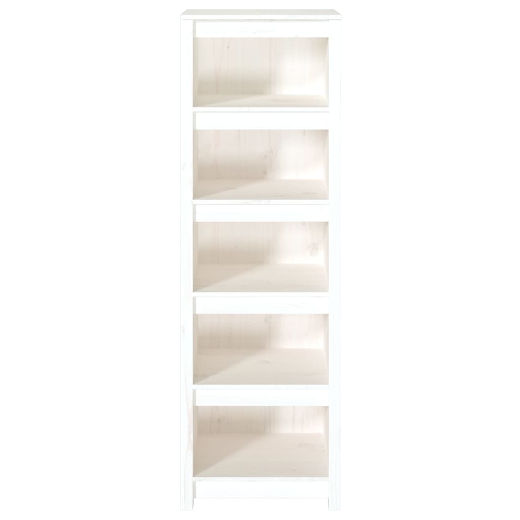 vidaXL Bibliotecă, alb, 50x35x154 cm, lemn masiv de pin vidaXL Bibliotecă, alb, 50x35x154 cm, lemn masiv de pin