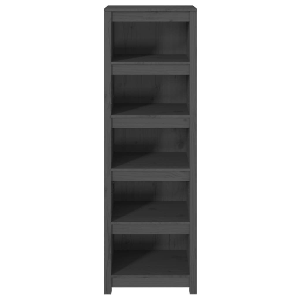 vidaXL Bibliotecă, gri, 50x35x154 cm, lemn masiv de pin vidaXL Bibliotecă, gri, 50x35x154 cm, lemn masiv de pin