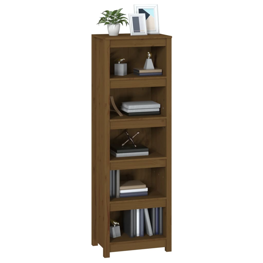 vidaXL Bibliotecă, maro miere, 50x35x154 cm, lemn masiv de pin vidaXL Bibliotecă, maro miere, 50x35x154 cm, lemn masiv de pin