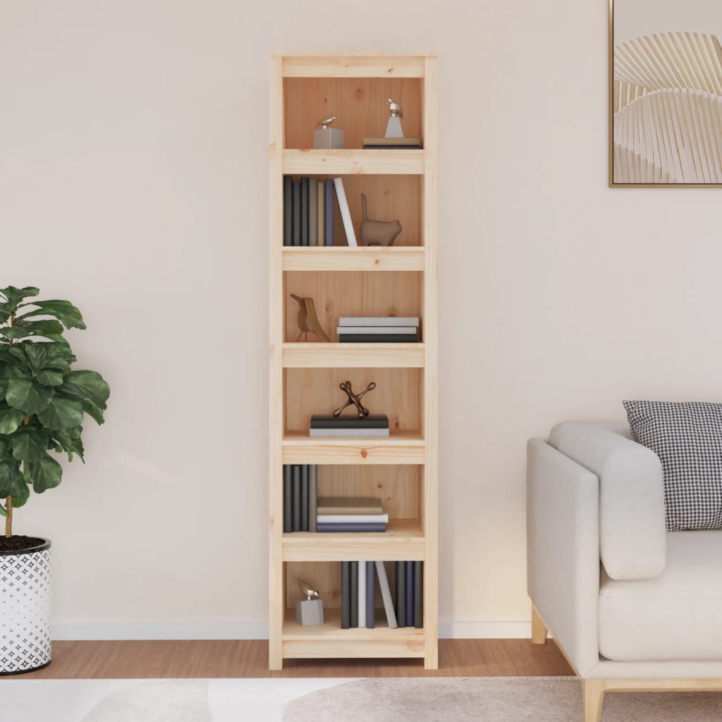 vidaXL Bibliotecă, 50x35x183 cm, lemn masiv de pin vidaXL Bibliotecă, 50x35x183 cm, lemn masiv de pin