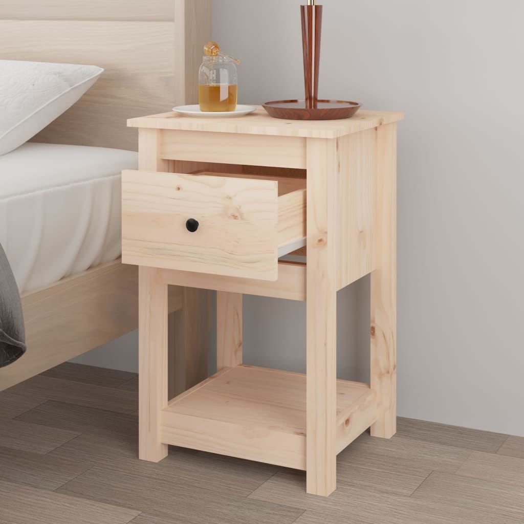 vidaXL Noptiere, 2 buc., 40x35x61,5 cm, lemn masiv de pin vidaXL Noptiere, 2 buc., 40x35x61,5 cm, lemn masiv de pin