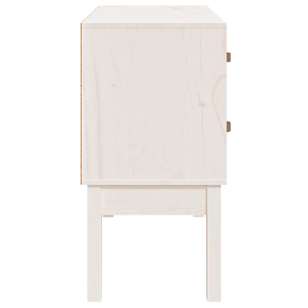 vidaXL Dulap consolă, Alb, 90x40x78 cm, lemn masiv de pin vidaXL Dulap consolă, Alb, 90x40x78 cm, lemn masiv de pin