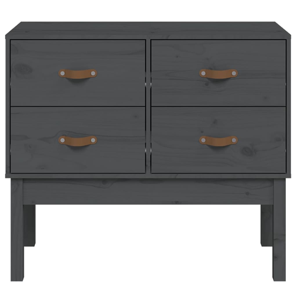 vidaXL Dulap consolă, gri, 90x40x78 cm, lemn masiv de pin vidaXL Dulap consolă, gri, 90x40x78 cm, lemn masiv de pin