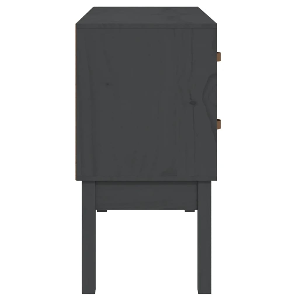 vidaXL Dulap consolă, gri, 90x40x78 cm, lemn masiv de pin vidaXL Dulap consolă, gri, 90x40x78 cm, lemn masiv de pin