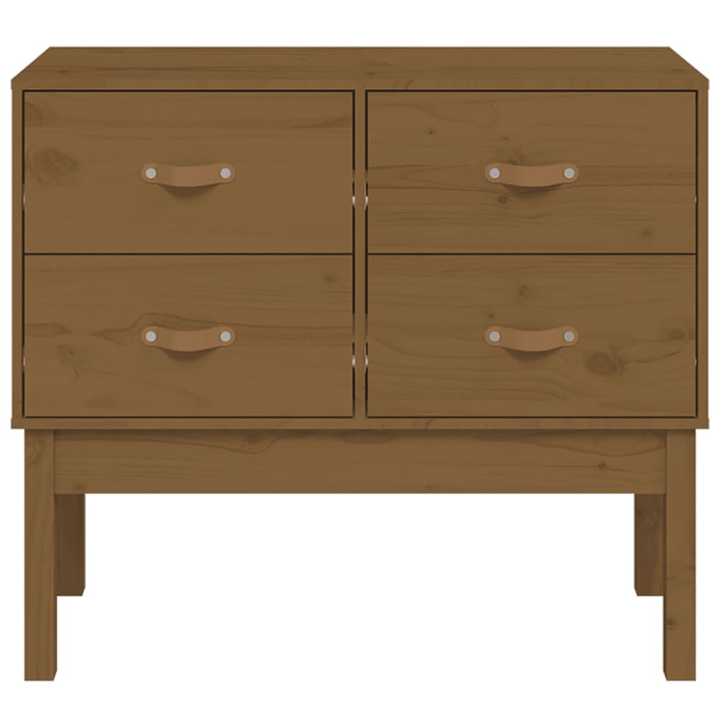 vidaXL Dulap consolă, maro miere, 90x40x78 cm, lemn masiv de pin vidaXL Dulap consolă, maro miere, 90x40x78 cm, lemn masiv de pin