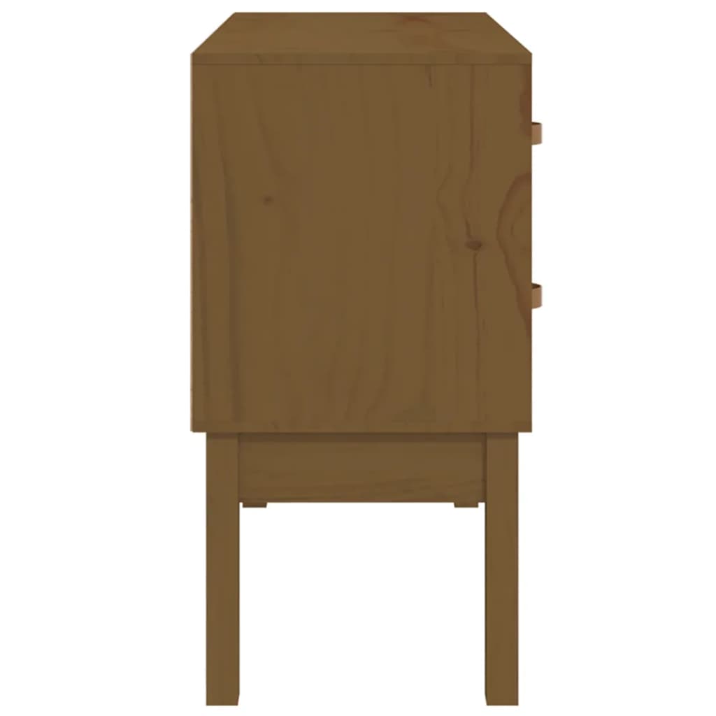 vidaXL Dulap consolă, maro miere, 90x40x78 cm, lemn masiv de pin vidaXL Dulap consolă, maro miere, 90x40x78 cm, lemn masiv de pin