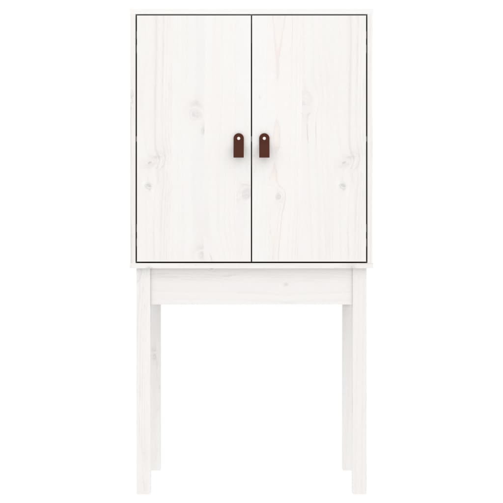 vidaXL Dulap înalt, alb, 60x40x120 cm, lemn masiv de pin