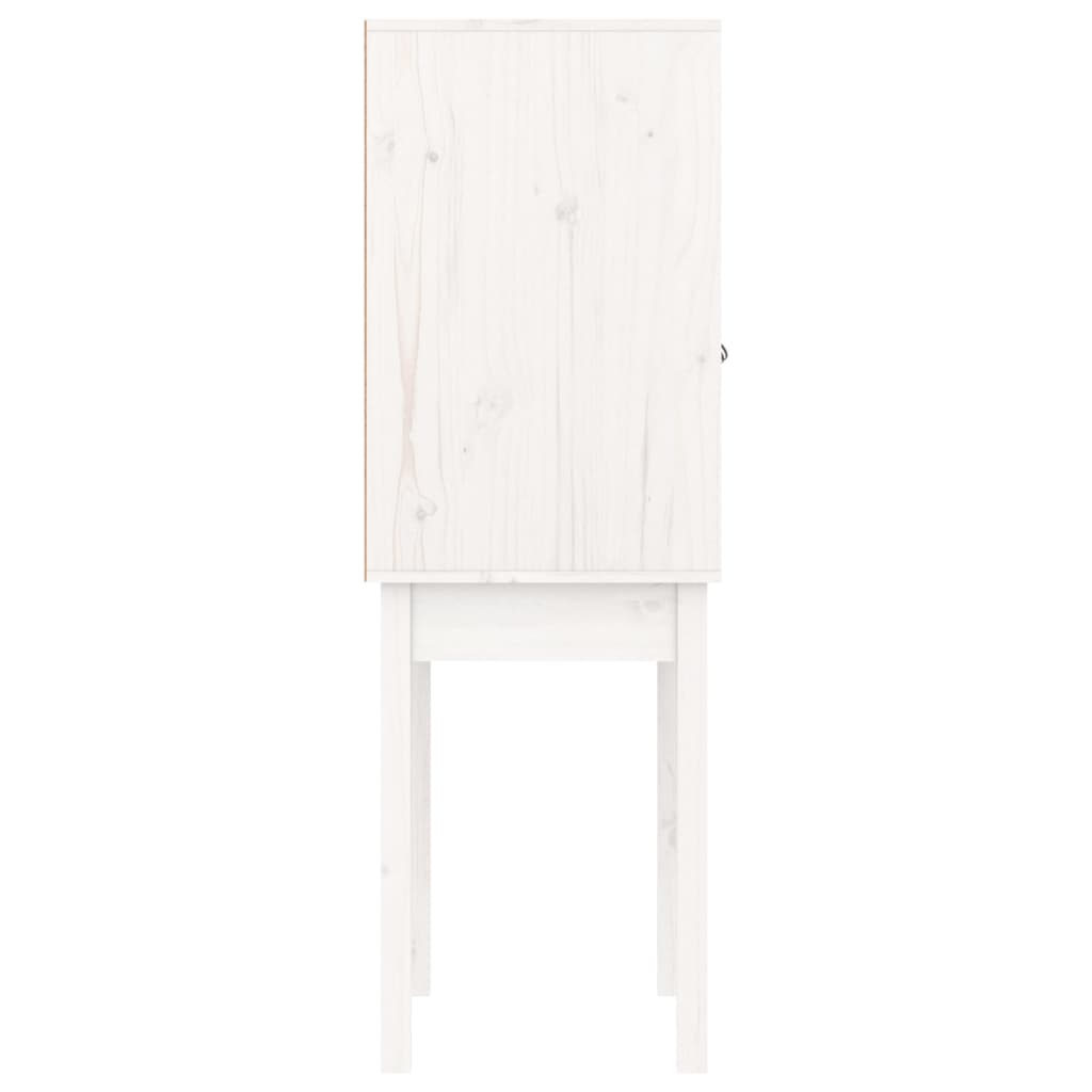 vidaXL Dulap înalt, alb, 60x40x120 cm, lemn masiv de pin