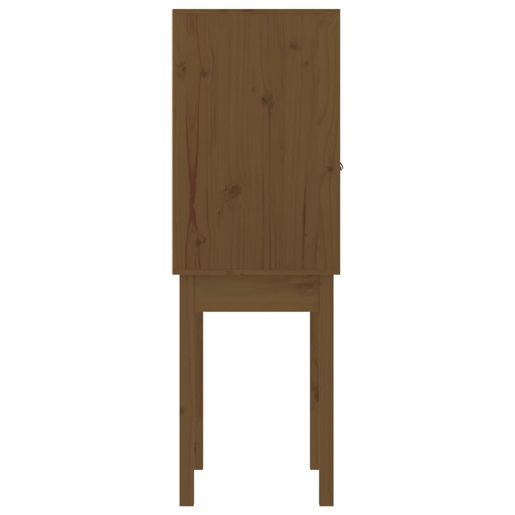 vidaXL Dulap înalt, maro miere, 60x40x120 cm, lemn masiv de pin