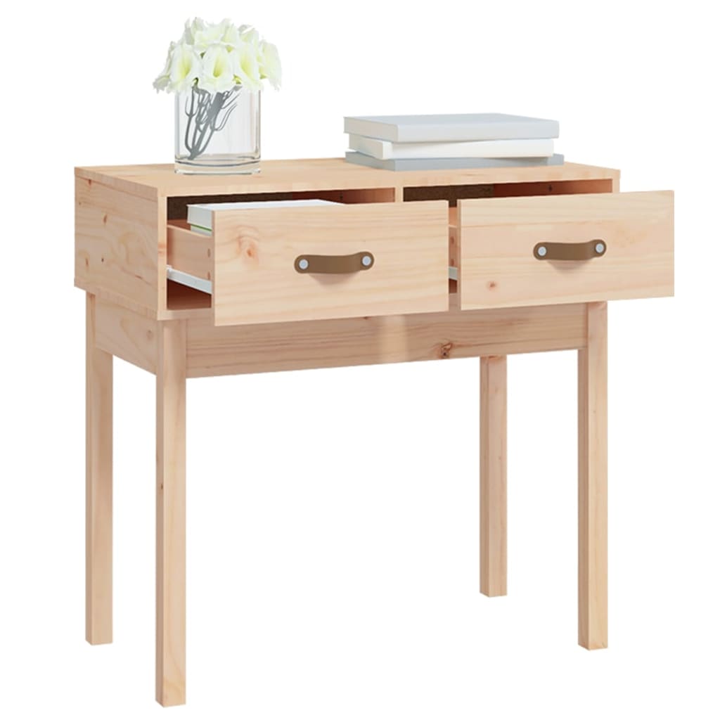 vidaXL Masă consolă, 76,5x40x75 cm, lemn masiv de pin vidaXL Masă consolă, 76,5x40x75 cm, lemn masiv de pin