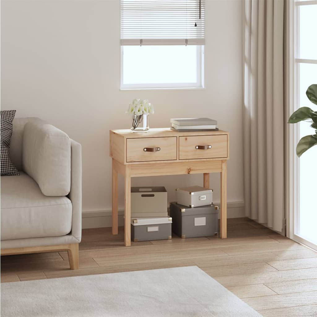 vidaXL Masă consolă, 76,5x40x75 cm, lemn masiv de pin vidaXL Masă consolă, 76,5x40x75 cm, lemn masiv de pin