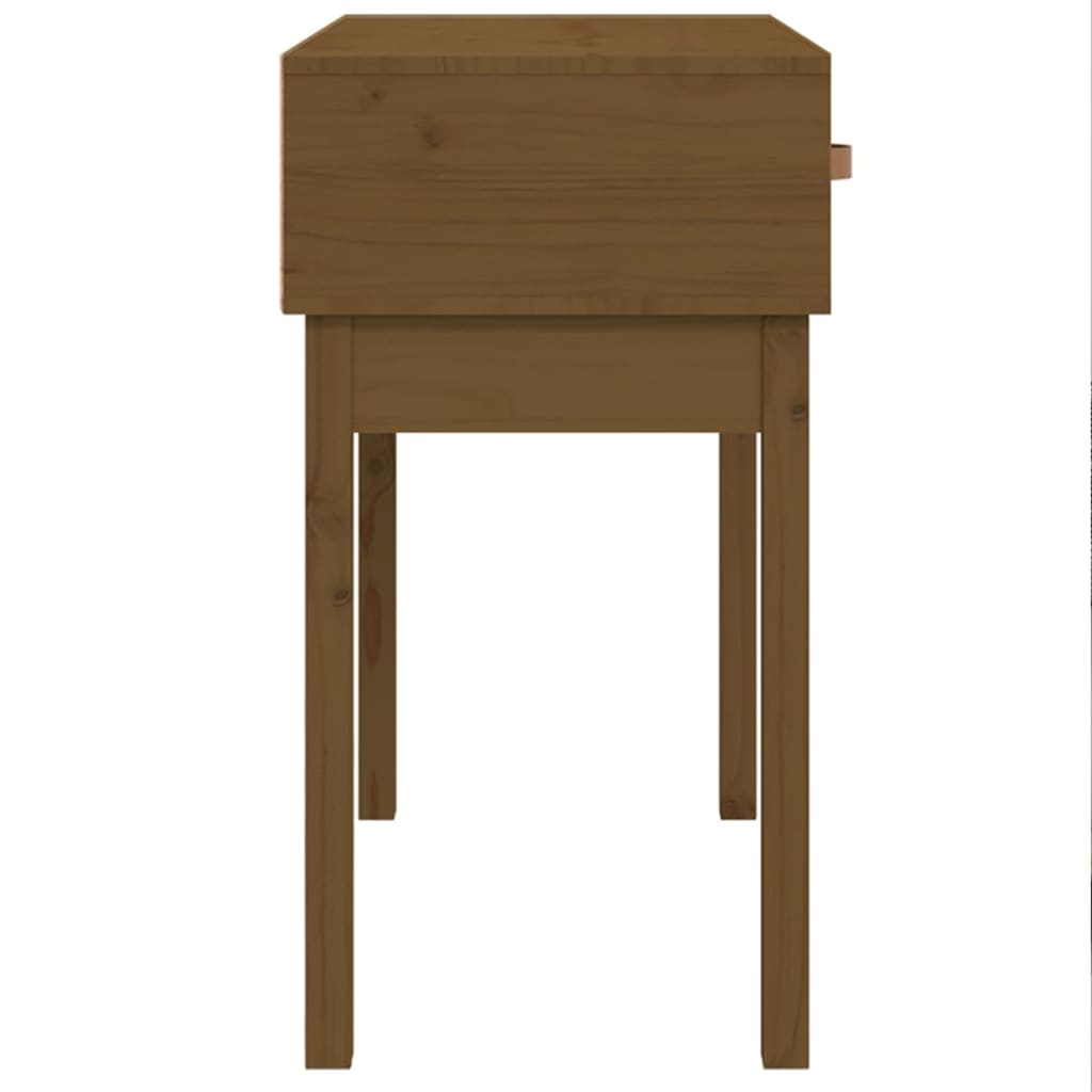 vidaXL Masă consolă, maro miere, 76,5x40x75 cm, lemn masiv de pin