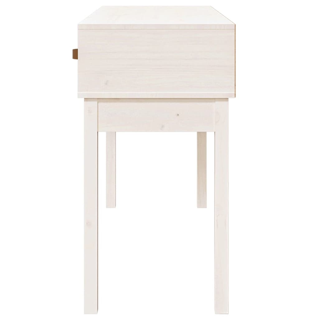 vidaXL Masă consolă, alb, 114x40x75 cm, lemn masiv de pin vidaXL Masă consolă, alb, 114x40x75 cm, lemn masiv de pin