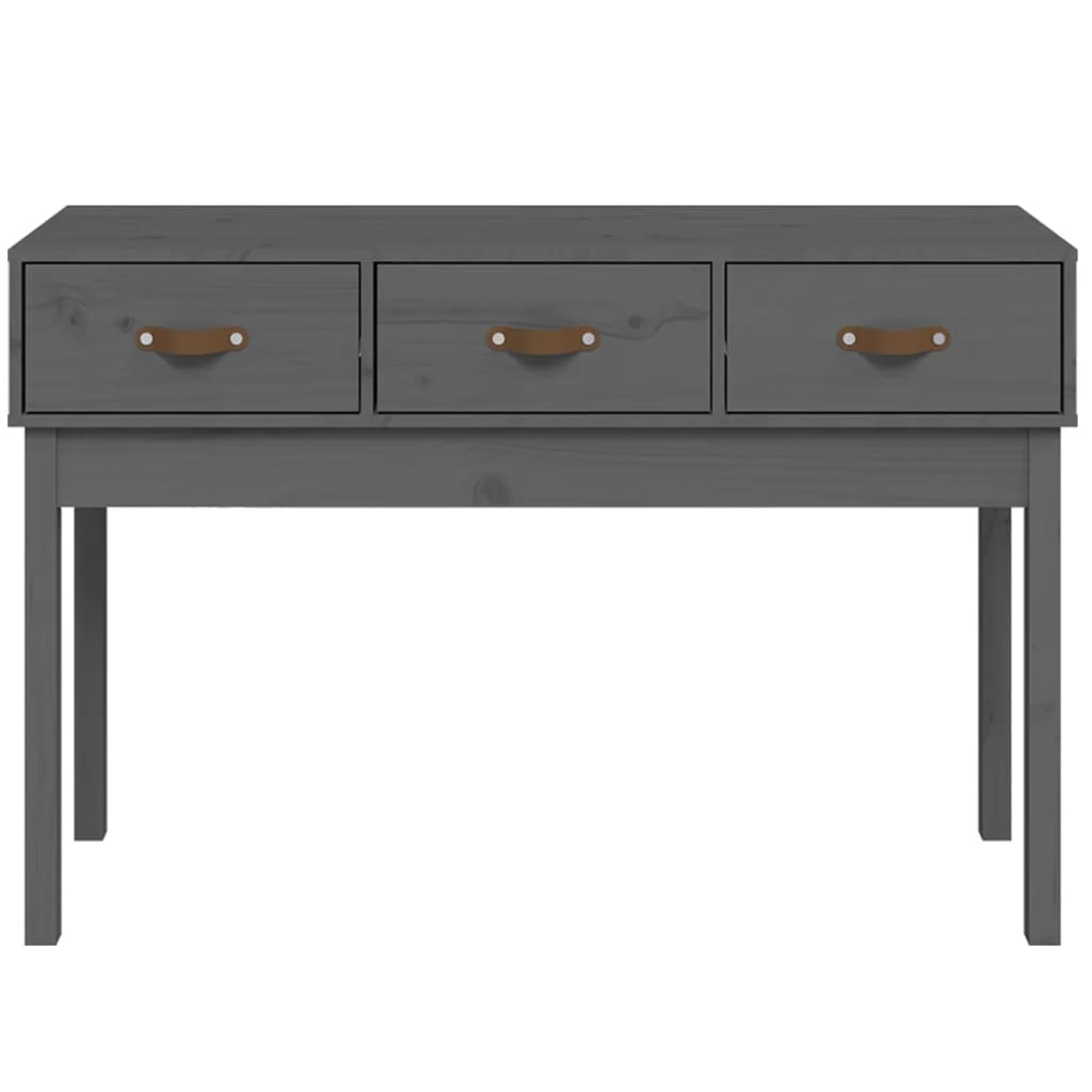 vidaXL Masă consolă, gri, 114x40x75 cm, lemn masiv de pin