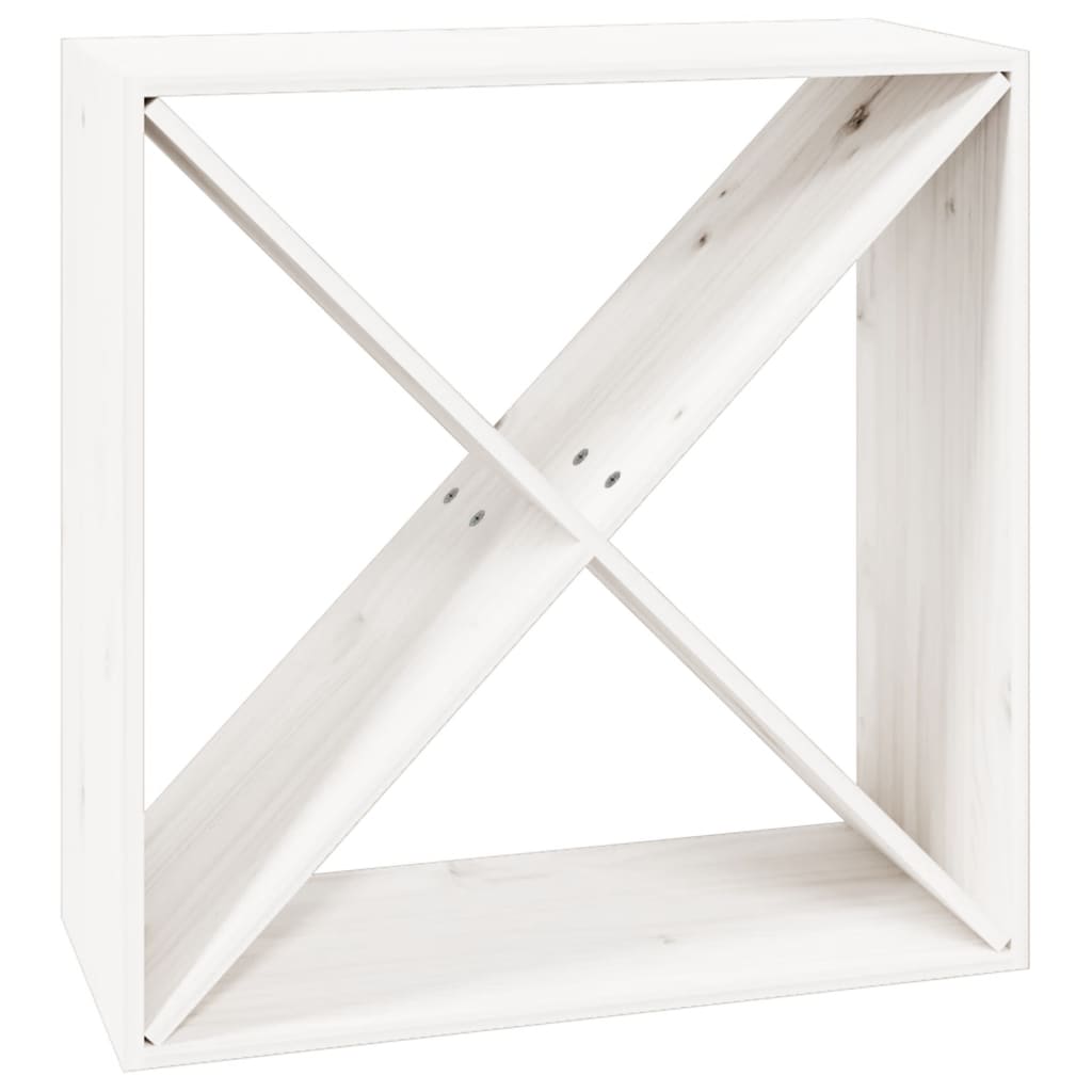 vidaXL Dulap de vinuri, alb, 62x25x62 cm, lemn masiv de pin vidaXL Dulap de vinuri, alb, 62x25x62 cm, lemn masiv de pin