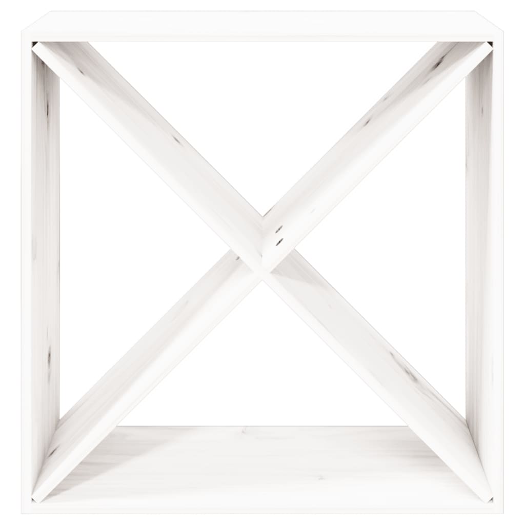 vidaXL Dulap de vinuri, alb, 62x25x62 cm, lemn masiv de pin vidaXL Dulap de vinuri, alb, 62x25x62 cm, lemn masiv de pin
