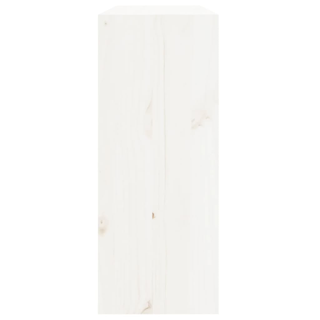 vidaXL Dulap de vinuri, alb, 62x25x62 cm, lemn masiv de pin vidaXL Dulap de vinuri, alb, 62x25x62 cm, lemn masiv de pin