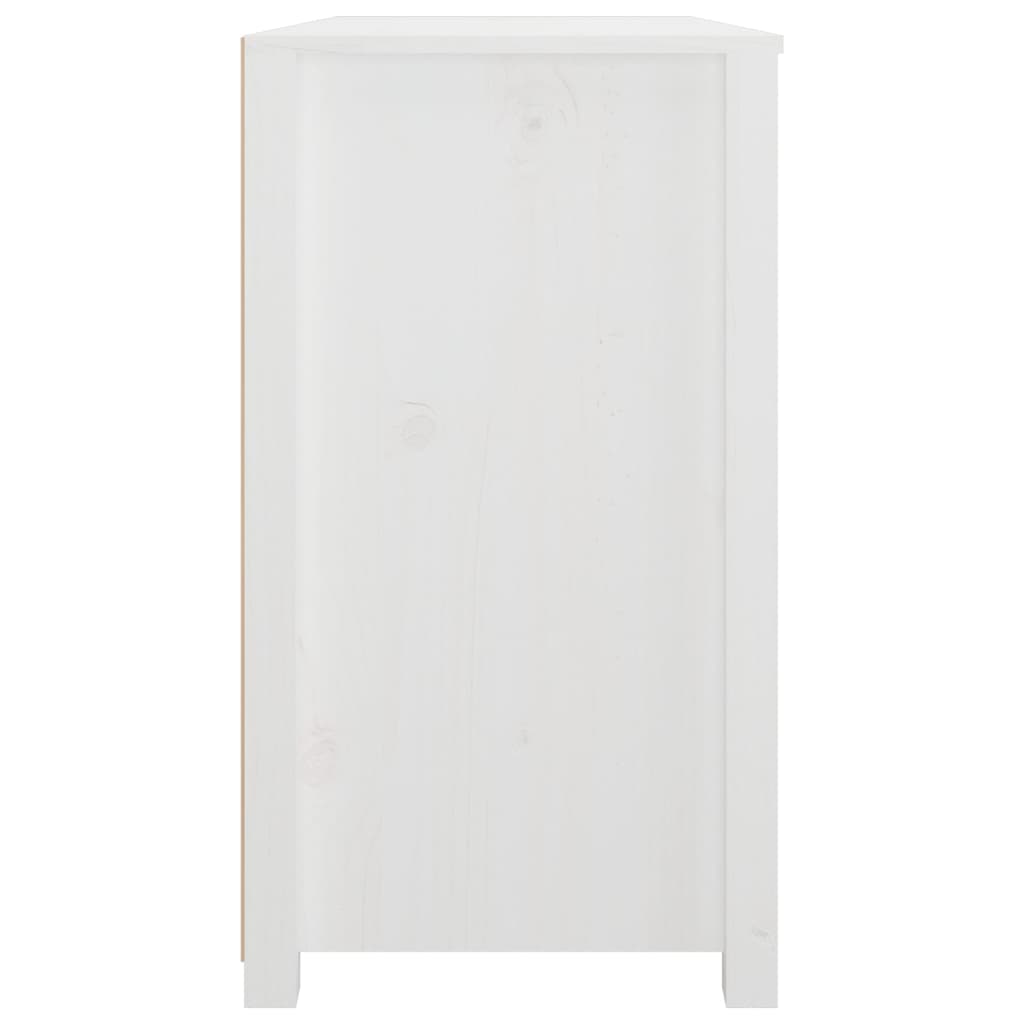 vidaXL Dulap lateral, alb, 100x40x72 cm, lemn masiv de pin