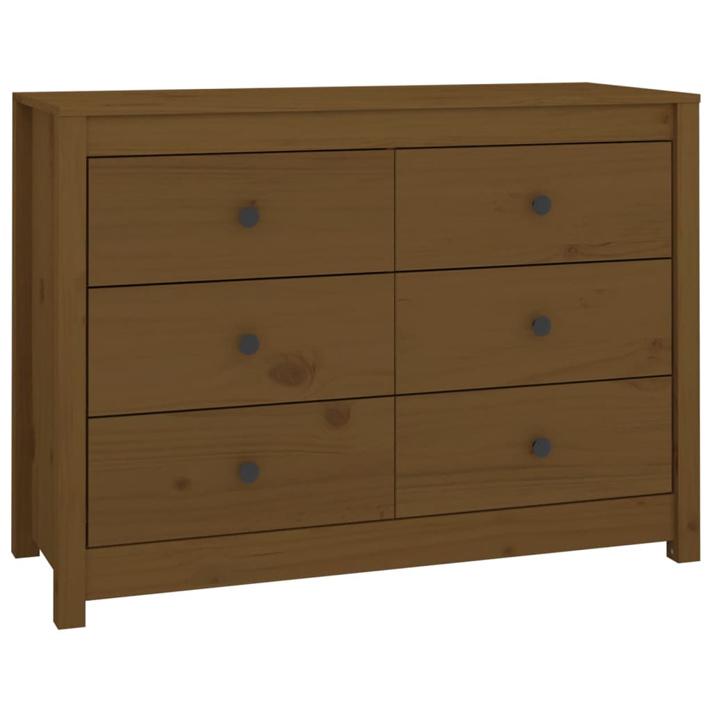 vidaXL Dulap lateral, maro miere, 100x40x72 cm, lemn masiv de pin