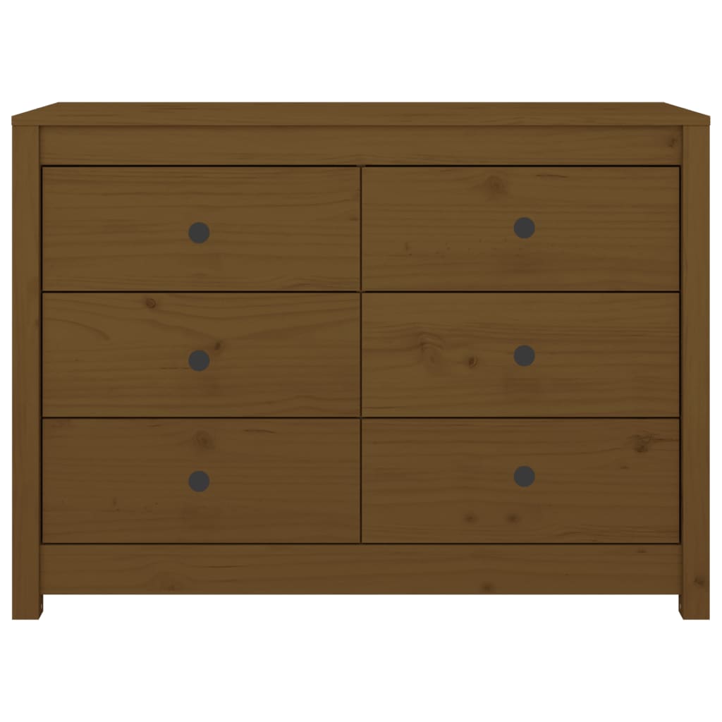vidaXL Dulap lateral, maro miere, 100x40x72 cm, lemn masiv de pin