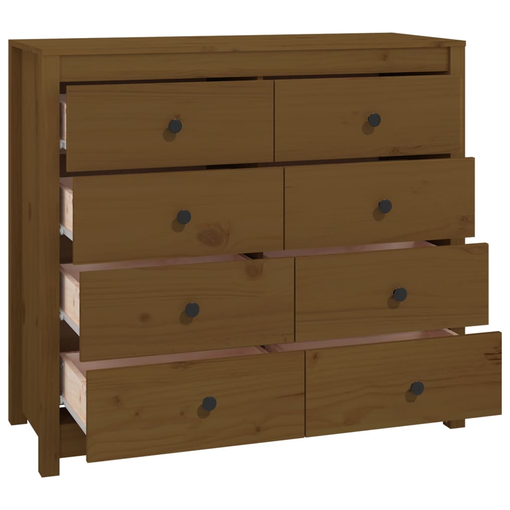 vidaXL Dulap lateral, maro miere, 100x40x90 cm, lemn masiv de pin