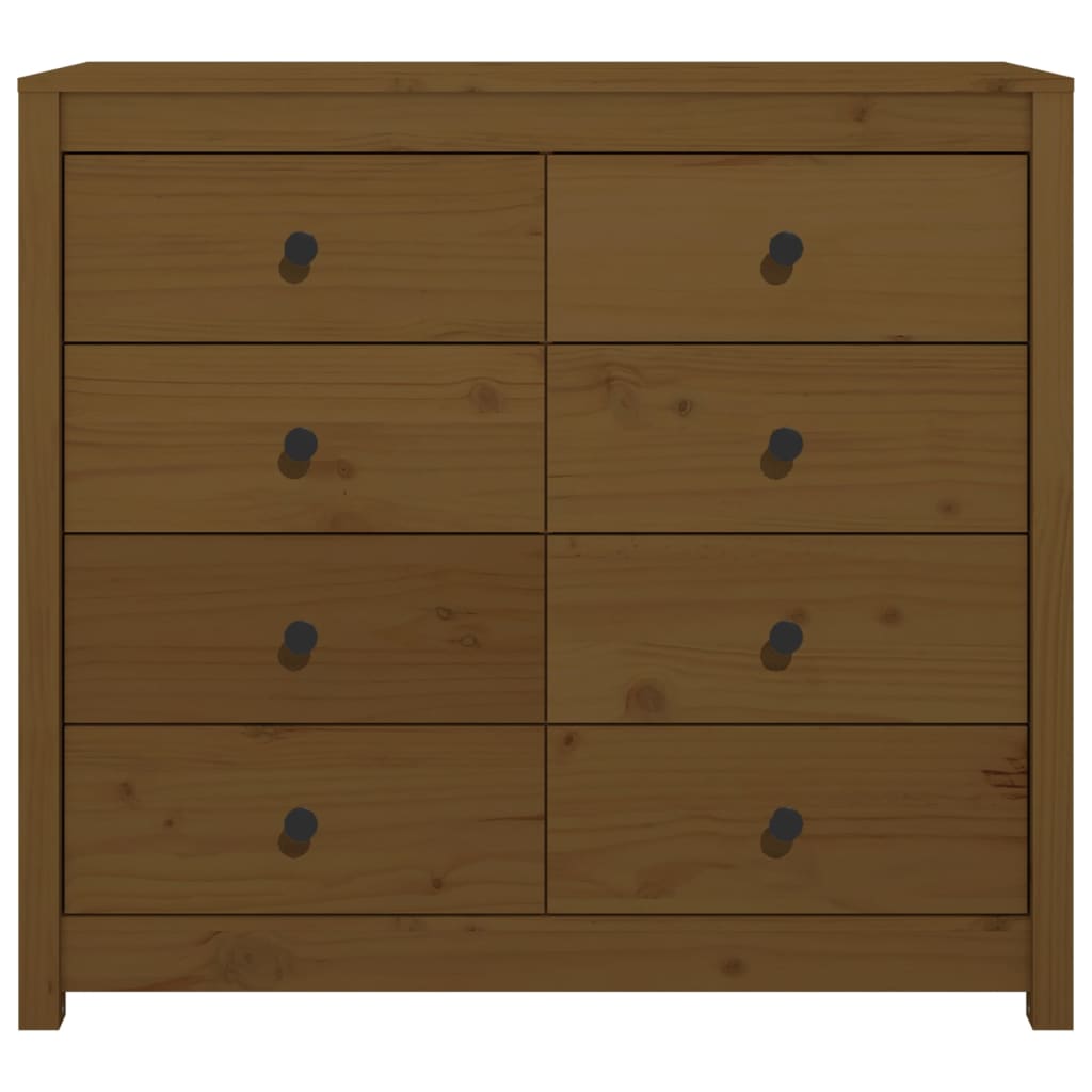 vidaXL Dulap lateral, maro miere, 100x40x90 cm, lemn masiv de pin