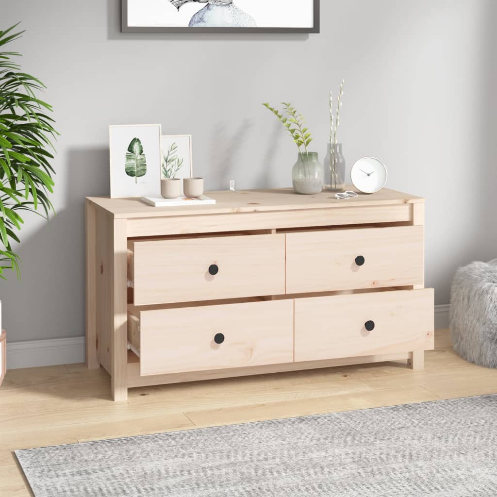 vidaXL Dulap lateral, 100x40x54 cm, lemn masiv de pin vidaXL Dulap lateral, 100x40x54 cm, lemn masiv de pin