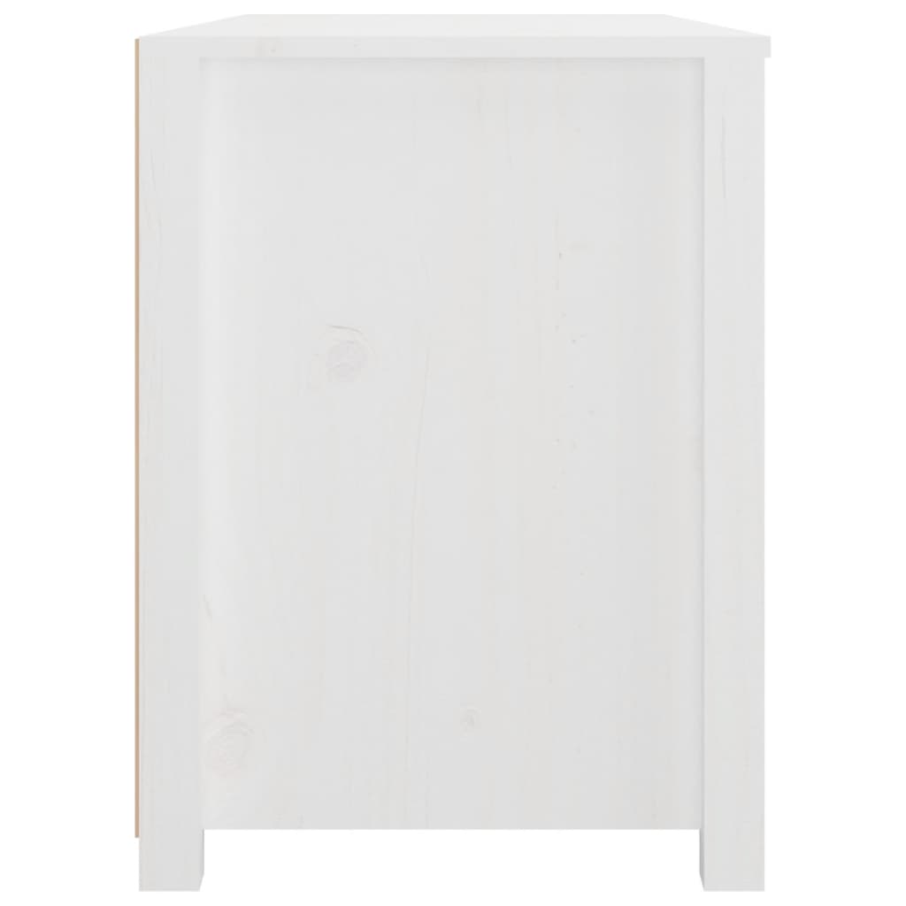 vidaXL Dulap lateral, alb, 100x40x54 cm, lemn masiv de pin